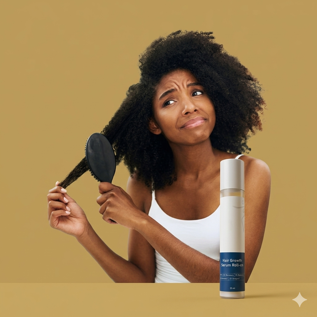 Sérum roll-on pour la croissance des cheveux